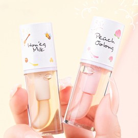 Riroenst 4Pcs Hydrating Lip Gloss Set,Crystal Jelly Moisturizing Lip Oil,Transparent Hydrating Lip Balm,Plumping Lip Gloss Long Lasting Lip Glow Oil Lip Care Tools