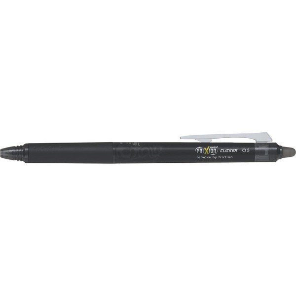 Pilot Frixion Synergy Point Clicker, 0.5mm, Black, Pack of 12