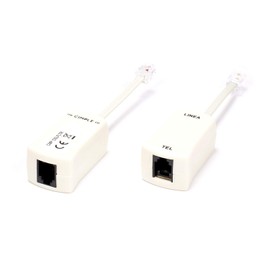 2 Wire, 1 Line DSL Filter - for Removing Noise and Other Problems from DSL Related Phone Lines - 2 Pack