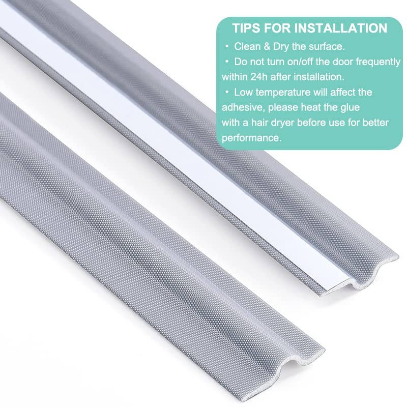 3 Pcs Draft Stopper Sweep, MOPMS Door Weatherproofing Stripping, Window