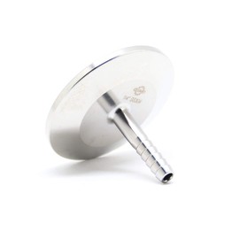 QiiMii SS304 1.5" Tri Clamp to 1/4" Hose Barbed Adapter Sanitary Hose Pipe Fitting (1/4 Inch Barb Hose)