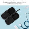 QANYEGN Hard Stethoscope Case, Large Stethoscope Carrying Case, Shockproof EVA