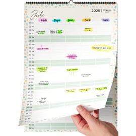 Family Planner 2025 2026 - Family Calendar & Wall Calendar 2025 2026 for Home, Office and Family - Annual Calendar 2025 2026 - July 2025 to December 2026 - Practical Calendar for Wall (Terrazzo)