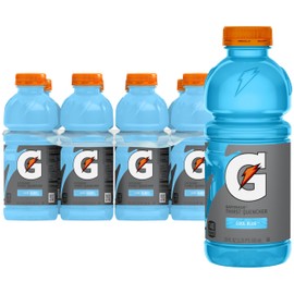 Gatorade Thirst Quencher Sports Drink, Cool Blue, 20oz Bottles, 8 Pack, Electrolytes for Rehydration