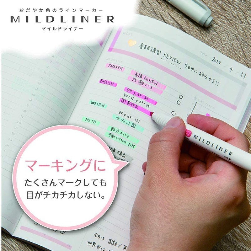 Zebra Highlighter, Mild Dusty Pink, 10 Pack B-WKT7-MDP