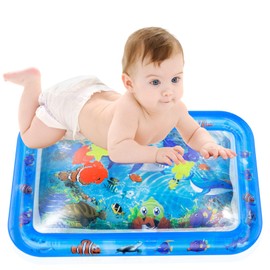 Water Mat Baby BPA Free I ENCOVY Water Play Mat Aqua Mat Water Baby I Inflatable Tummy Time Baby Mat Toy from 3, 6, 9 Months I Baby Toy Belly Position Play Mat Fillable Mat, 66 x 50 cm