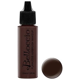 Belloccio's Professional Cosmetic Airbrush Makeup Foundation 1/2oz Bottle: Deep Ebony - Dark with Neutral Undertones