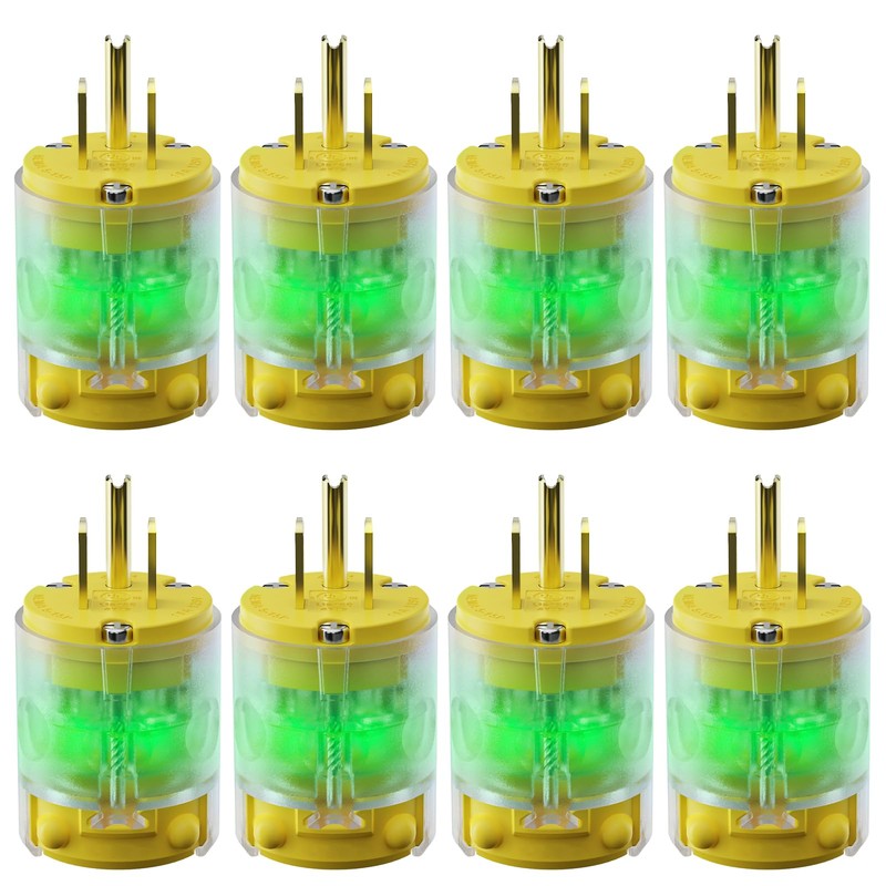 Yomiuwo 8 Pack 15 A 125V Lighted Extension Cord Replacement