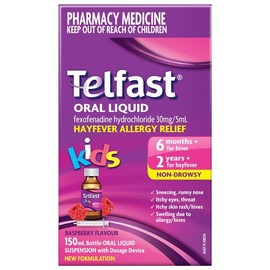 Telfast Kids Hayfever Allergy Relief Oral Liquid 150ml