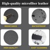 NLQR Driver and Passenger Bottom Replacement Seat Covers Microfiber Leather