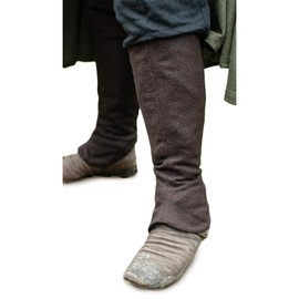 Burgschneider - Seran Leg Warmers - Brown (L, Unisex, Wool) Medieval Fantasy - Ranger
