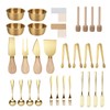 Golden Charcuterie Boards Accessories Butter Spreader Knives Set, 48 Pcs