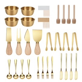 Golden Charcuterie Boards Accessories Butter Spreader Knives Set, 48 Pcs