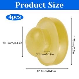 4PCS Brake Pedal Stop Pad Replacement Brake Pedal Rubber Stopper Fits for Infiniti 1997-2019, G20 G35 G37 I30 J30 Q45 Q60 Nissan 1996-2018, 46584-5P010 46584-S0100 46584-2Y000