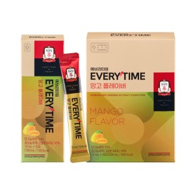 Everytime Korean Red Ginseng Extract 1,050mg & Mango (20 Sticks, 10ml)