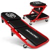 M-AUTO 40-Inch Folding Creeper Rolling Seat, All-in-One Adjustable Roller Garage