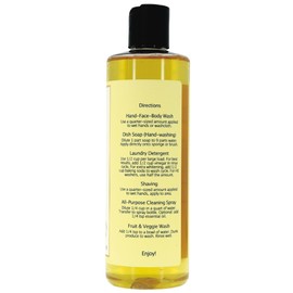 Claya Frankincense Liquid Castile Soap C Organic Ingredients, Biodegradable, Gentle for Sensitive Skin and Versatile Use (16 fl oz (Disc Cap))