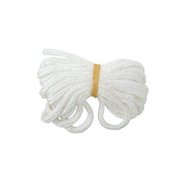 Merriway BH03158 White Nylon Picture Cord, 6 Metre (19.5ft) x 2.5mm, Breakweight 30 Kg (66lb)