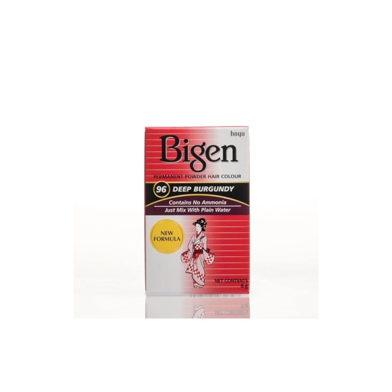 Bigen Permanent Powder Hair Color 96 Deep Burgundy 1 ea