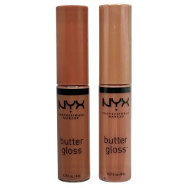 NYX Lot of 2 NYX Butter Gloss Lip Gloss Fortune Cookie & Madeleine