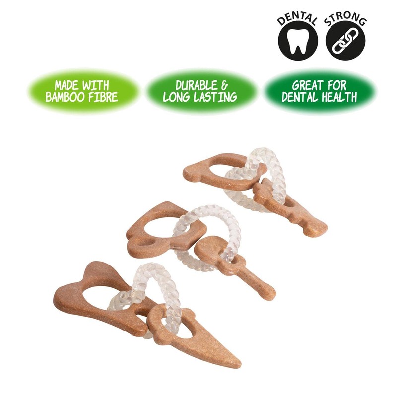 YöL Single Bamboo Pet Dog Chew Toy Strong Durable Dental