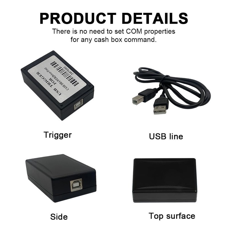 USB Cash Drawer Trigger, Suitable for Direct Connection to PC.