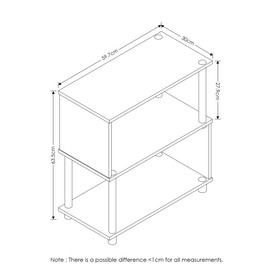 Furinno 3-Tier Flexi Rack, Espresso