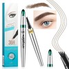 Eyebrow Pen, Microblading Eyebrow Pencil with 4-Prong Micro-Fork Precise Brush-Tip,