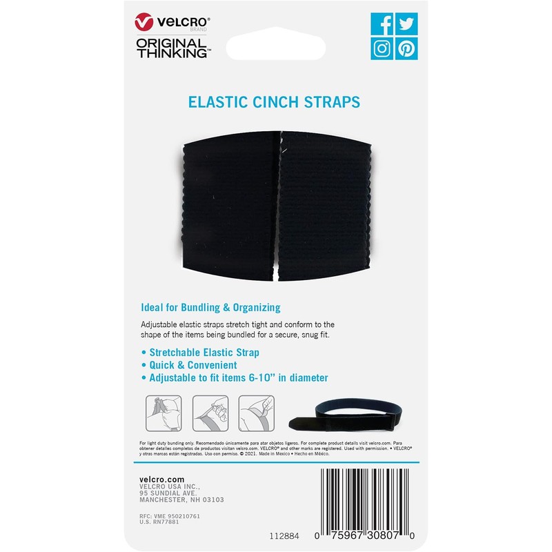 Correas elásticas de la marca VELCRO