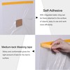 sourcing map Pre-Taped Masking Film, 11.8 in x 65 Ft,