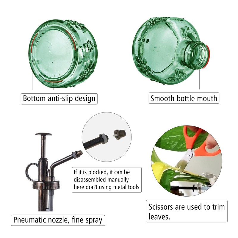 XXXFLOWER Glass Plant Mister Spray Bottle for Indoor Plant Spritzer