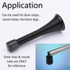 32 Pieces Door Stop Bumper Tips - Black Rubber Door