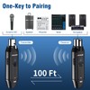 ACEMIC 2.4G Wireless Microphone Audio Transmitter and Receiver System Plug-on