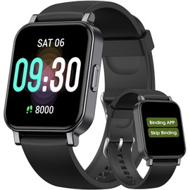 DAVIKO Pedometer Watch Senior Friendly No App/Phone Required, Waterproof Fitness Tracker Watch with Step Counter Calories/Sleep Tracker for Walking Running for Men Women