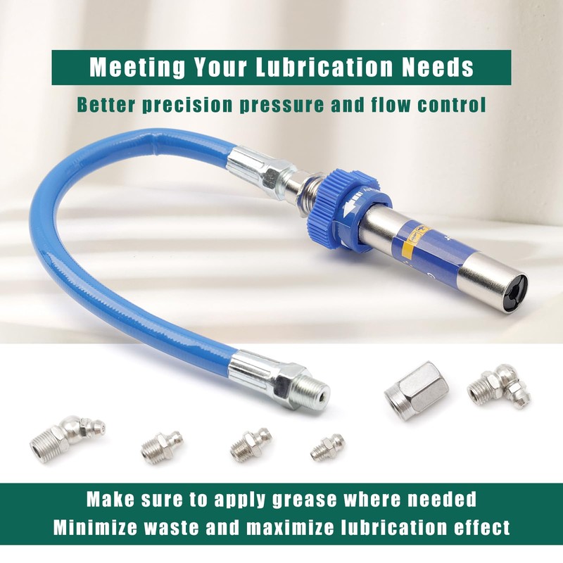 YUXIVCNE High Pressure Grease Coupler, Heavy-Duty Fittings Hose Extensions, 8th