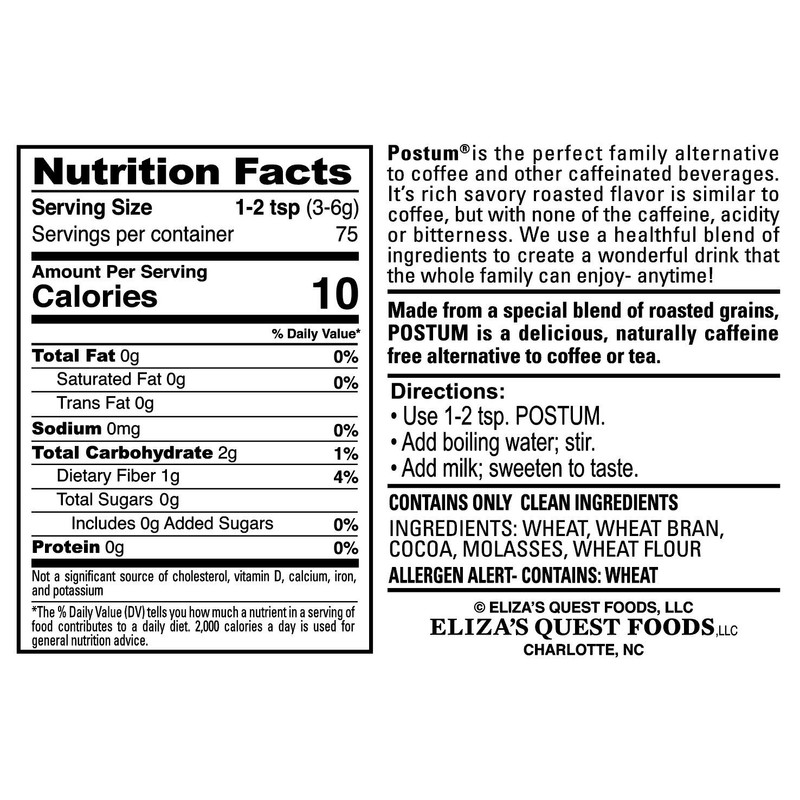 Hot Cocoa Natural Blend Coffee Alternative - Instant, Healthy, Chocolate