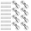 8 Sets Kitchen Cabinet Hinges with Screws 77 x 33mm