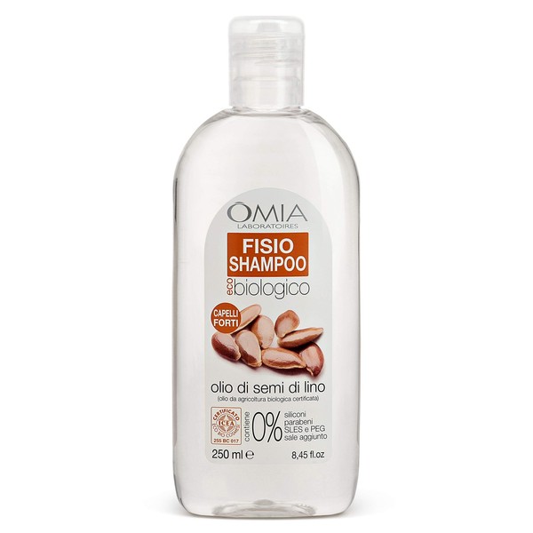 Omia, Fisio Eco Bio Shampoo mit Leinsamenöl für trockenes und