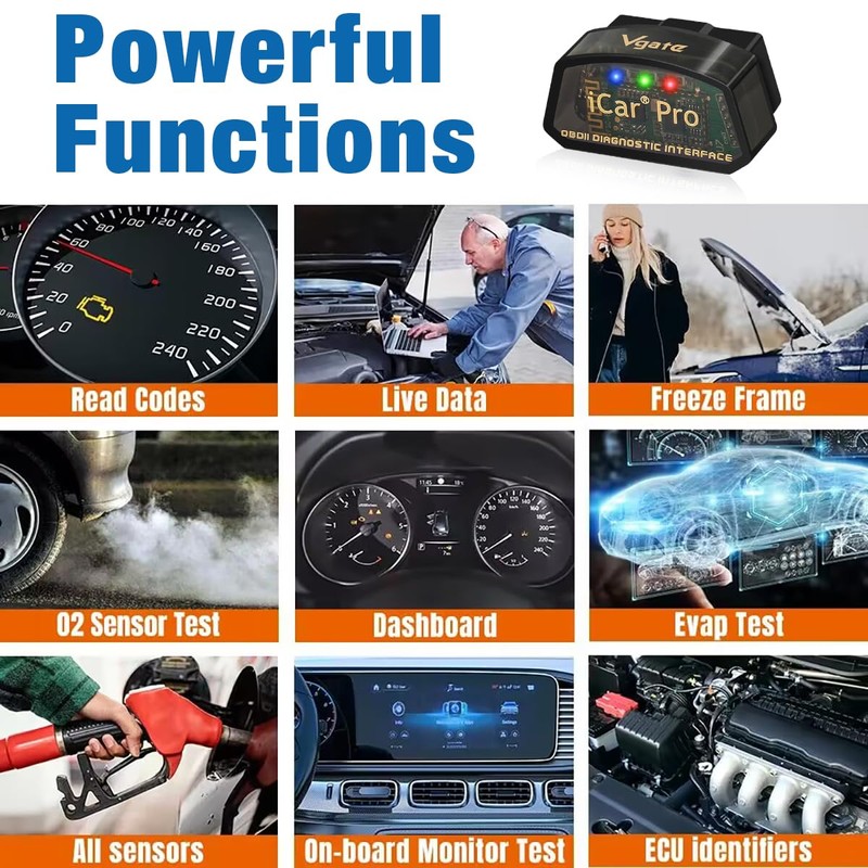 vLinker iCar Pro Mini OBD2 Bluetooth Scanner for iOS/Android OBD