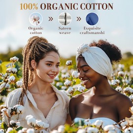 SAKIAO 1200 Thread Count Cotton Sheets, 100% Egyptian Cotton Sheet for King Size Bed, Very Smooth Soft with 18" Deep Pocket Sheets 4-Pc Sets (Ocean Blue, King)