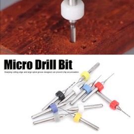 20Pcs Micro Drill Bit Set Alloy Circuit Board Mini Fixed Drill Bit with Straight Shank and Anti Vibration Design 0.1mm‑1mm