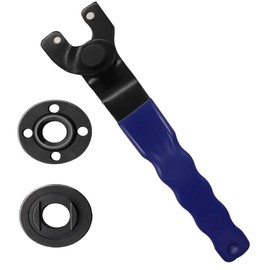 Universal Angle Grinder Spanner Key with Flange Nuts, Angle Grinder Adjustable Spanner, Key with Plastics Non-Slip Handle for Angle Grinders(Blue)