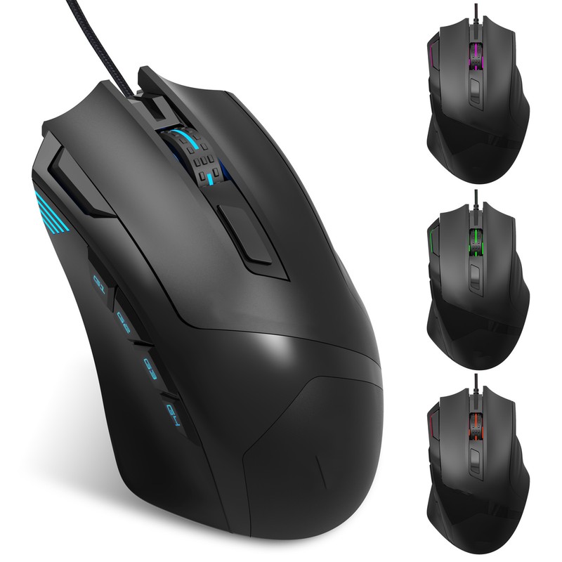 Gaming Mouse S600 9D Macro Programming RGB Luminous 6000dpi Gaming