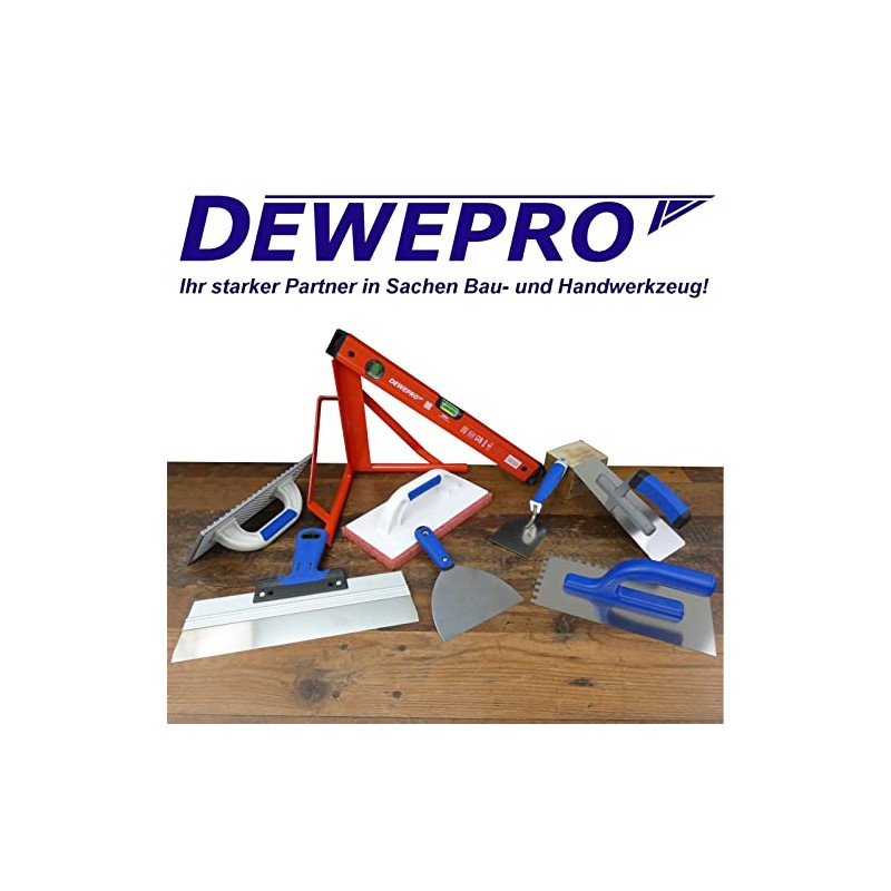 DEWEPRO® Plasterer's Spatula – Plaster Spatula – Width 100 mm