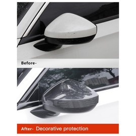 YINGTUU for Honda Civic 11th Gen 2022 2023 2024 2025 Exterior Accessories Rear View Side Mirror Cover Protector Cap Carbon Fiber(Without Turn Signal)