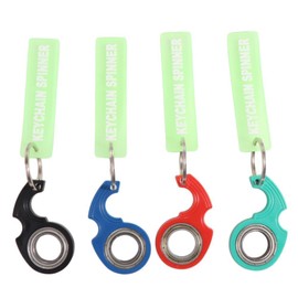 Thapncow 4 Pack Fidget Spinner Keyring Ring Toy, Keychain Spinner, Anti-Stress Toy Keychain Spinner, Relieve Anxiety and Negative Energy
