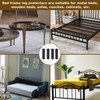 4 Pcs Bed Frame Leg Covers,Bed Leg Protectors,Frame Covers for