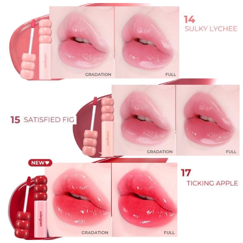 COLORGRAM Fruity Glass Tint 2.8g, Color:14 Sulky Lychee