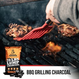 Sunlight® Lump Charcoal for Grilling, 100% Natural Citrus Coal Briquettes, Coal for Big Green Egg, Grilling, BBQ Coal Briquettes, Lump Coals for Smoker, Big Green Egg, Kamado Joe Grills (40 lbs)