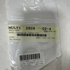 Arctic Cat Console Decal LH Choke, ZRT Pantera